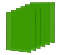 PH PandaHall 6PCS Green Acrylic Sheets Translucent Panels 18x12cm | Plastic Sheets Cast 3mm Thick Colored Translucent Sheet for Cutting Engraving Signs DIY Projects