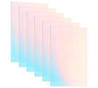PH PandaHall 6PCS Iridescent Acrylic Sheets Rainbow Colored Plastic Board 2.5mm thick Translucent Acrylic Panel Easy to Cut for Laser Cutting DIY Display Art Crafts Signs, 18x12cm