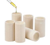 PH PandaHall 6pcs Wooden Essential Oil Diffuser Small Wood Fragrance DIffusers, Round Wooden Aromatherapy Diffuser for Home Bedroom Office Toilet Car Yoga Room Sauna Room, 1.7x0.9 inch