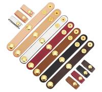 PH PandaHall 7 Colors Leather Handbag Strap Shortener Adjustable Cord Organizer 11.5cm Long Bag Protector Leather Shortener Buckles with Snap Buttons for Purse Tote Shoulder Bag Clutch Wallet