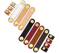 PH PandaHall 7 Colors Leather Handbag Strap Shortener Handle Wrap Cover 6.9cm Short Purse Straps Protector Top Handle Keeper with Snap Buckle for Purse Tote Shoulder Bags Clutch Wallet