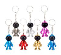 PH PandaHall 7 Colors Space Astronaut Keychain Spaceman Key Chain Space Key Ring Backpack Charms Spaceman Robot Keychain Creative Car Key Rings for Men Woman Key Purse Handbag Backpack Decoration
