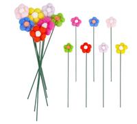 PH PandaHall 7pcs Felt Flower Bouquet 7 Colors Felt Bouquet Colorful Wool Flowers 22.5cm Long Flower Felting Stick Flowers Felting Decoration for Vases Gift Home Event Decorations