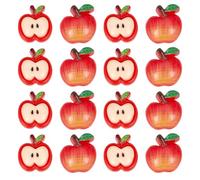 PH PandaHall 80pcs Apple Cabochons 2 Styles Flatback Resin Charms 3D Fruit Beads Charms Cabochon 18x19mm Apples Cabochons Decoration for Nails Charm Embellishment Craft Phone Bag Shoes