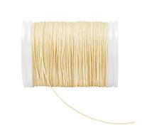 PH PandaHall 82 Yards Waxed Cord, 0.6mm Beige Wax Cord Waxed Round Beading Crafts String Wax Threads for DIY Beading Bracelet Necklaces Dreamcatcher Jewellery Macrame Sewing Project
