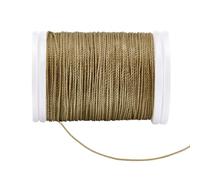 PH PandaHall 82 Yards Waxed Cord, 0.6mm Khaki Wax Cord Waxed Round Beading Crafts String Wax Threads for DIY Beading Bracelet Necklaces Dreamcatcher Jewellery Macrame Sewing Project
