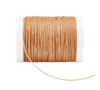 PH PandaHall 82 Yards Waxed Cord, 0.6mm Light Brown Wax Cord Waxed Round Beading Crafts String Wax Threads for DIY Beading Bracelet Necklaces Dreamcatcher Jewellery Macrame Sewing Project