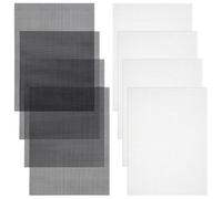 PH PandaHall 8pcs 13x10 Inch Plastic Canvas Sheets Embroidery Mesh Sheet Cross Stitch Canvas for Mask Bags Making Knitting Crocheting Project DIY Crafts Black/White, Thickness: 2mm