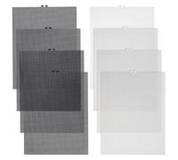 PH PandaHall 8pcs 13x10 Inch Plastic Canvas Sheets Plastic Mesh Sheet Cross Stitch Canvas for Mask Bags Making Embroidery Knitting Project DIY Crafts Black/White, Thickness: 1mm/1.5mm