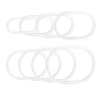 PH PandaHall 8pcs Oval Router Templates for Woodworking Acrylic Inlay Templates, 5.12~10.12 inch Transparent Acrylic Tracing Template for Wooden Projects Handmade Crafts Making