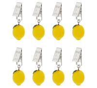 PH PandaHall 8pcs Tablecloth Weights Hangers Lemon Shaped Table Cover Weight Clips Tablecloths Weights with Clips Lemon Pendant Table Cloth Weight for Picnic Tables Tablecloth Weights Heavy Outdoor