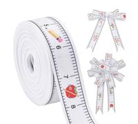 PH PandaHall 9.14m Back to School Ribbon, 25mm Wide Ruler Apple Pencil Bus Craft Ribbons Bus Gift Wrap Ribbon Welcome Back Grosgrain Ribbons for DIY Bow Wreath Decor First Day of School Party Teacher