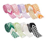 PH PandaHall 9 Colours Nylon Webbing Straps 1.5" Wide Polyester Strap Rhombus Vintage Jacquard Polyester Ribbon Luggage Heavy Duty Webbing for Seatbelt Replacement DIY Bag Decoration, 2yards/Colour