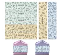 PH PandaHall 90pcs Branch Soap Wrappers for Homemade Soap, 9 Styles Plant Leaves Soap Labels Soap Packaging Paper Crafts Wrapper for Handmade Soap Lotion Bars Bath Gift Wrapping, 21x5cm