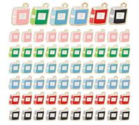 PH PandaHall 90pcs Enamel Book Charms 6 Colors Cartoon Book Jewelry Charms | 0.67x0.43 inch Colorful Book Pendant Charms for Jewelry Making Necklace Bracelet Earring DIY Crafts Gift for Readers