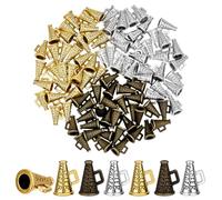 PH PandaHall 90PCS Megaphone Cheer Charms 3Styles Tibetan Loudspeaker Dangle Pendants Mini Cheerleading Trumpet Charms Tibetan Horn Pendants for DIY Crafts Necklace Bracelet Earring Jewelry Making