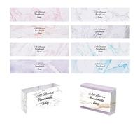 PH PandaHall 90pcs Soap Wrapping Paper Tape, 9 Styles Soap Packaging Paper Soaps Wrap Tape Vertical Soaps Paper Tag Bath Bar Sleeves Covers for Homemade Bath Bar Packaging