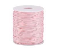 PH PandaHall 91m Pink Nylon String 1.5mm Bracelet Beading Thread Braided Cord Lift Shade Cords Wind Chime Strings for Breast Cancer Awareness Bracelet Making Necklace Crafts Repair