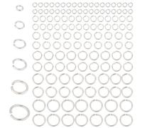PH PandaHall 925 Sterling Silver Open Jump Rings 3/4/5/6/7/8mm O Ring Jewelry Connectors Ring Clasp 18~22 Gauge Keychain Rings for Bracelets Necklace Crafts 180