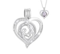 PH PandaHall 925 Sterling Silver Pearl Cage Pendant Heart Charm Pendant Crystal Holder Jewellery Making Charms for Women Birthday Handmade Pearl Locket Collection