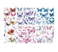 PH PandaHall 97 Patterns Butterfly Tattoos 20 Sheets Colorful Butterfly Tattoo Stickers Flower Feathers Waterproof Tattoo Moon Star Body Art Tattoos for Women Neck Festivals Party Decor, 5 Styles