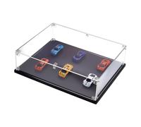 PH PandaHall Acrylic Display Case Clear Display Box Figures Showcase Box Assemble Storage Boxes with Black Base for Hobby Collectibles Displaying Books Protection Home Decor, 33.8x26.8x8cm