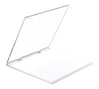 PH PandaHall Acrylic Stamp Block, 6.3 Inch/16cm Stamp Positioning Tool Folding Stamp Block Clear Stamps Scrapbook Craft Stamping Platform for Card Making Scrapbooking Journaling and Paper Crafts