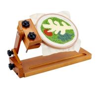 PH PandaHall Adjustable Embroidery Hoop Stand, Wooden Cross Stitch Table Stand Embroidery Frame Needlework Stands Holder with Sturdy Wooden Base for Arts Crafts Quilting Sewing Stitching Tool