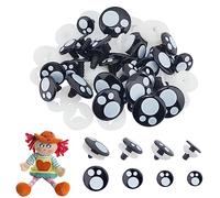 PH PandaHall Big Safety Eyes 40 Sets Crochet Eyes Amigurumi Eyes Stuffed Animal Eyes Kawaii Eyes Craft Eyes with Washers for Puppet Teddy Bear Crochet Plush Animal Making 18/20/23.5/30mm