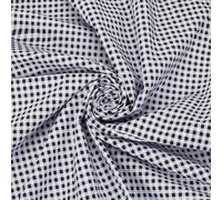PH PandaHall Black Gingham Fabric Checkered Cotton Fabric 1.6m Wide Plaid Printed Craft Fabrics Tartan Pattern Fabrics for Sewing DIY Crafts Clothing Tablecloth Quilting Home Decor, 1m