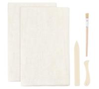 PH PandaHall Book Binding Cloth Kits Binding Tools Set with 2 Sheets White 39x47inch Cotton Cloth Fabric Book Cloth 2pcs Letter Opener Knife Tool 1 Brush Book Repair Materials for Bookbinding Crafts