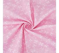 PH PandaHall Bowknot Print Fabric by The Yard Pink Cotton Fabrics 1.6m Wide Bows Pattern Crafts Fabric Bowknot Decorative Fabrics for Sewing Clothing Quilting Patchwork Home Decor Supplies