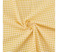 PH PandaHall Checkered Cotton Fabric Yellow Gingham Fabric 1.6x1m Plaid Crafts Fabrics Tartan Pattern Sewing Fabrics for DIY Clothing Tablecloths Quilting Patchwork Bags Home Decor