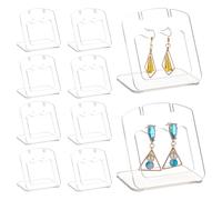 PH PandaHall Clear Earring Holder, Single Pair L-Shape Jewelry Displays Stand Acrylic Earring Display Storage for Earring Necklace Jewelry Shows Retail Photography Props, 7.5x8.6x7.2cm