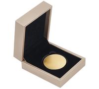 PH PandaHall Coin Display Box Challenge Coins Storage Box Coins Presentation Case Coin Holder Protector for Commemorative Coins Collector Inner Diameter: 44mm, Burlywood