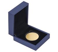 PH PandaHall Coin Display Box Challenge Coins Storage Box Commemorative Coins Display Organizer Coins Protector Coin Holder for Collectors Inner Diameter: 44mm, Dark Blue