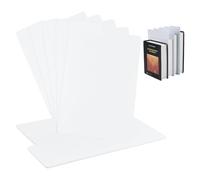 PH PandaHall Comic Book Dividers 20pcs Book Boards White Plastic Dividers with Tabs Record Divider Comic Box Separators for Album Cartoon Books Bookshelf Office School Organization Storage Supplies