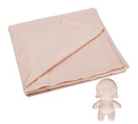 PH PandaHall Doll Making Fabric 1.5x1.5m Soft Doll Skin Plush Fabric Cloth Skin Color Doll Skin Fabric Lightweight Polyester Doll Body Fabric for Sewing Puppet Crochet Doll Animals Apparel