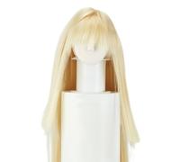PH PandaHall Doll Wig 38cm Long Straight Hair Wig Cap Artificial Figurine Wig Hairs Doll Hair Accessories Replacement for Dolls Making Hairstyle Design DIY Craft, Golden