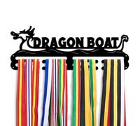 PH PandaHall Dragon Boat Theme Medal Display Rack, Personalized Wall Mounted Tiered Medal Hanger Medal Hanging Rack Sports Medal Ribbon Hanger for Living Room Bedroom Stadiums Gym