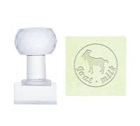 PH PandaHall Goat Milk Acrylic Stamp Word Soap Embossing Stamp Square Soap Chapter Imprint Stamp for Handmade Soap Cookie Clay Pottery Stamp Biscuits Gummier Making Projects