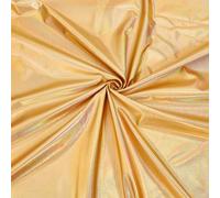 PH PandaHall Gold Metallic Foil Fabric 1.5m Wide Stretch Shiny Fabrics Foil Spandex Fabric for Christmas Halloween DIY Sewing Crafting Event Decoration Costumes Package Cosplay 1m