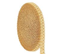PH PandaHall Golden Gimp Braid Trim, 15mm/0.6 Inch Decorative Woven Sewing Centipede Lace Ribbon, 12m/13 Yards Polyester Upholstery Trim for Home Decor Slipcover Dress Making