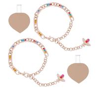 PH PandaHall High Heels Shoe Straps Chains Bees Rhinestone Chain High Heel Shoelaces Detachable Ankle Straps Anti-Loose Strap Rhinestone Shoes Laces for Heels Sandals Slippers Women, Rose Gold, 1 Pair