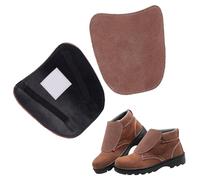 PH PandaHall Leather Welding Spats, 1 Pair Heat & Abrasion Resistant Welding Boot Lace Covers Gaiters Shoes Protectors Fire Resistant Boot & Shoes Covers for Men Women, Brown