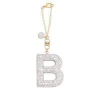 PH PandaHall Letter B Bag Charm Glitter Letter Pendant Charm Initial Rhinestone Pendant Bling Alphabet Charms for Beach Bag Tote Bags Corssbody Bags Keychain Making Pendant 2 Inch