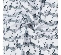 PH PandaHall Musical Note Fabric by the Yard, Music Theme Polyester Fabric