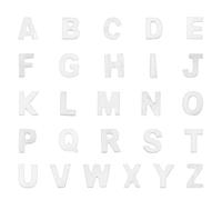 PH PandaHall Natural Shells Beads Alphabet A-Z Charms Freshwater Shell Beads Letter Initial Charm Pendant with Hole for DIY Necklace Bracelet Earring Jewellery Making, Hole: 0.8mm