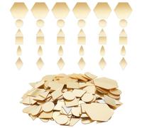 PH PandaHall PH PandHall 300pcs 6 Shapes Golden Mirrors for Crafts, Self Adhesive Mirror Tiles Acrylic Craft Mirror Stickers Small Mirror Circles for Framing Crafts Arts DIY Projects Wall Table Decor