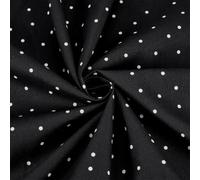 PH PandaHall Polka Dots Fabric, 2.2x1.6 Yards Black Polka Dot Pattern Fabric Cotton Dot Sewing Cloth for DIY Craft Projects Home Decor Curtains Tablecloths Sewing Upholstery Quilting
